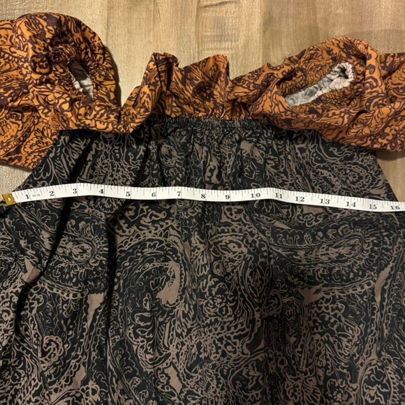 Free People Women Dress Sophie Printed Off the Shoulder Mini Dress Size XS - Picture 3 of 8